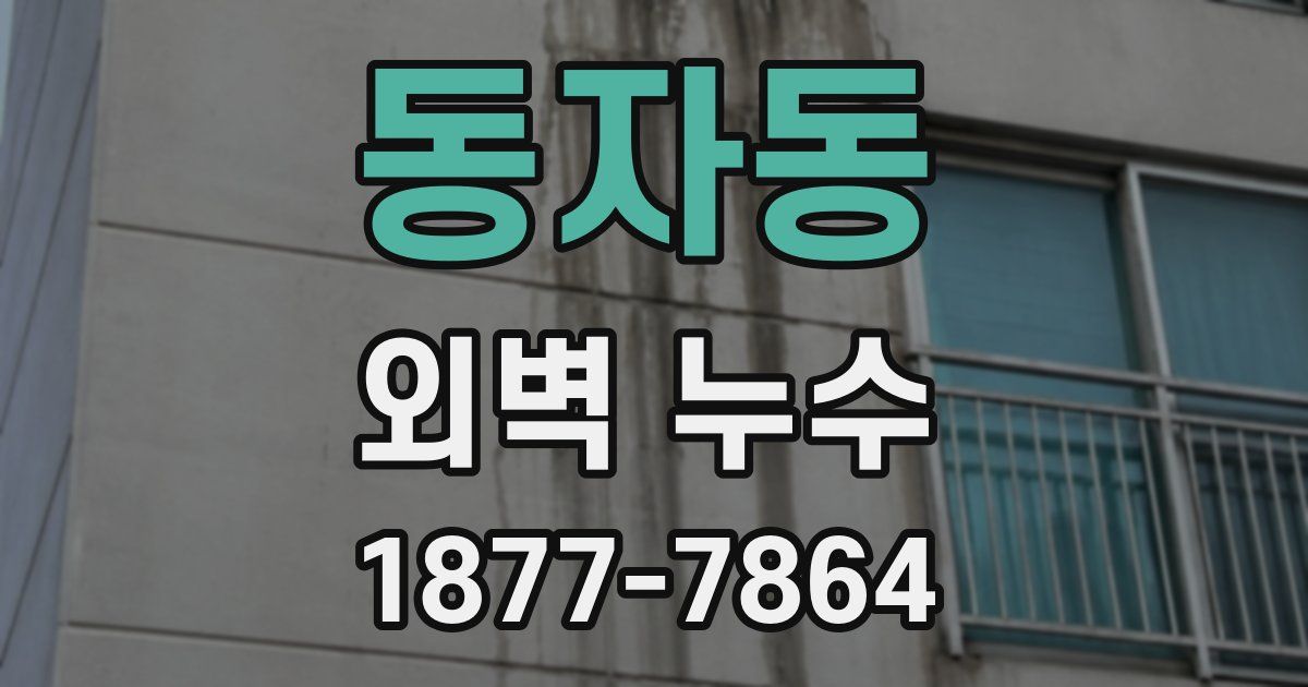 동자동 외벽 누수