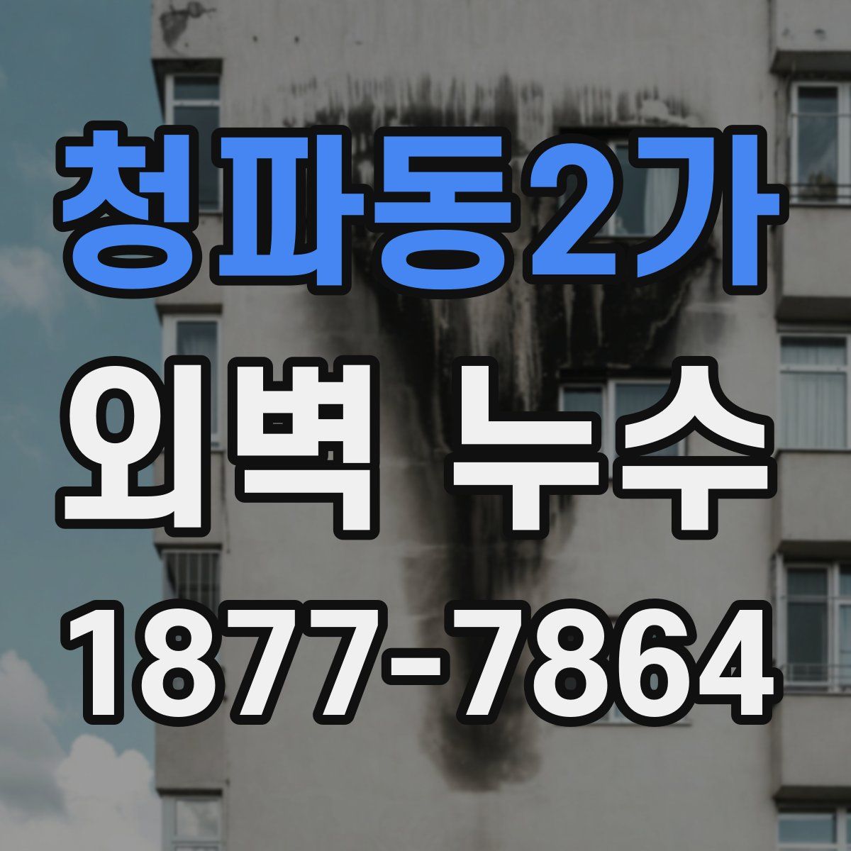 청파동2가 외벽 누수