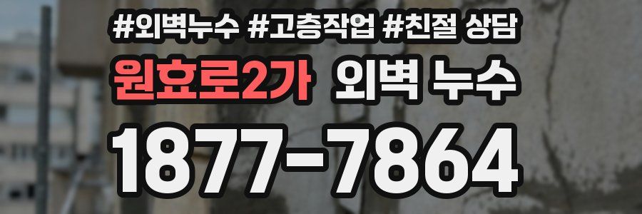 원효로2가 외벽 누수