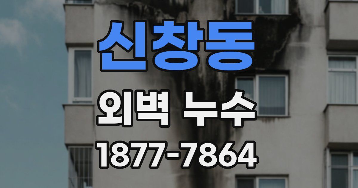 신창동 외벽 누수
