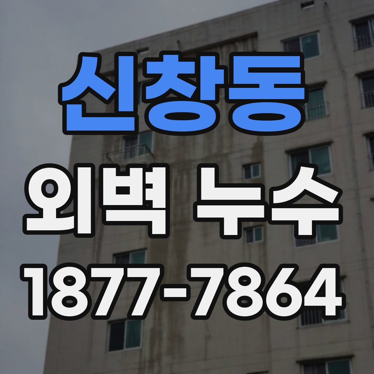 신창동 외벽 누수