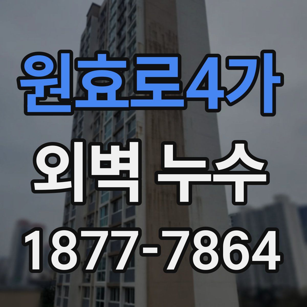 원효로4가 외벽 누수