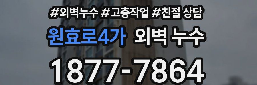 원효로4가 외벽 누수