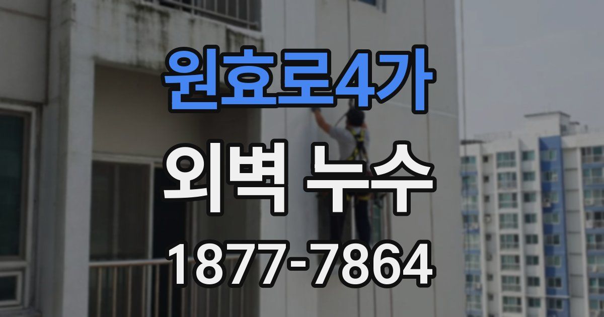 원효로4가 외벽 누수