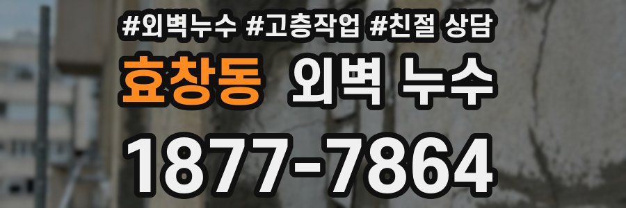 효창동 외벽 누수