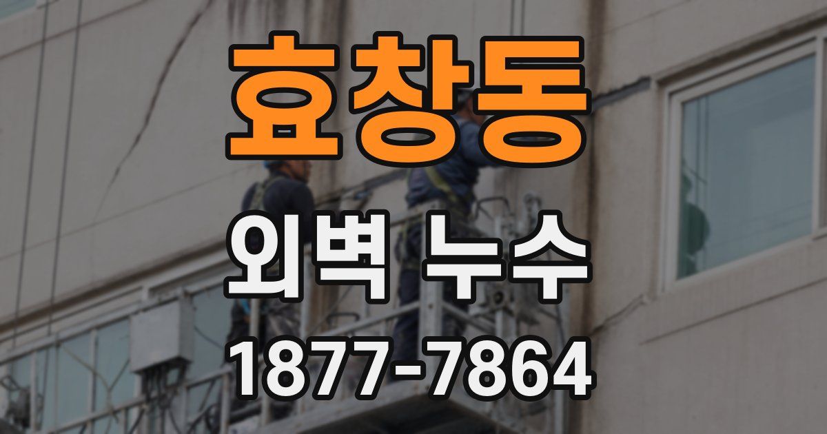 효창동 외벽 누수
