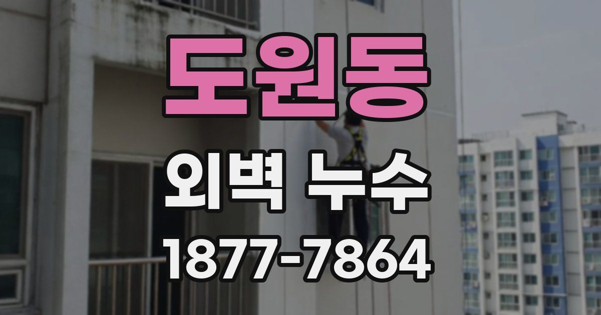 도원동 외벽 누수