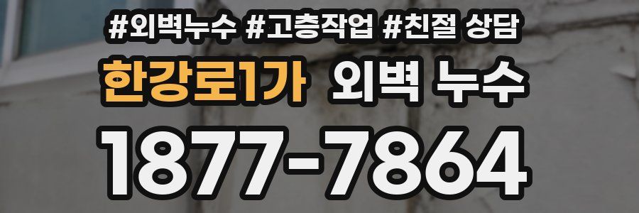 한강로1가 외벽 누수