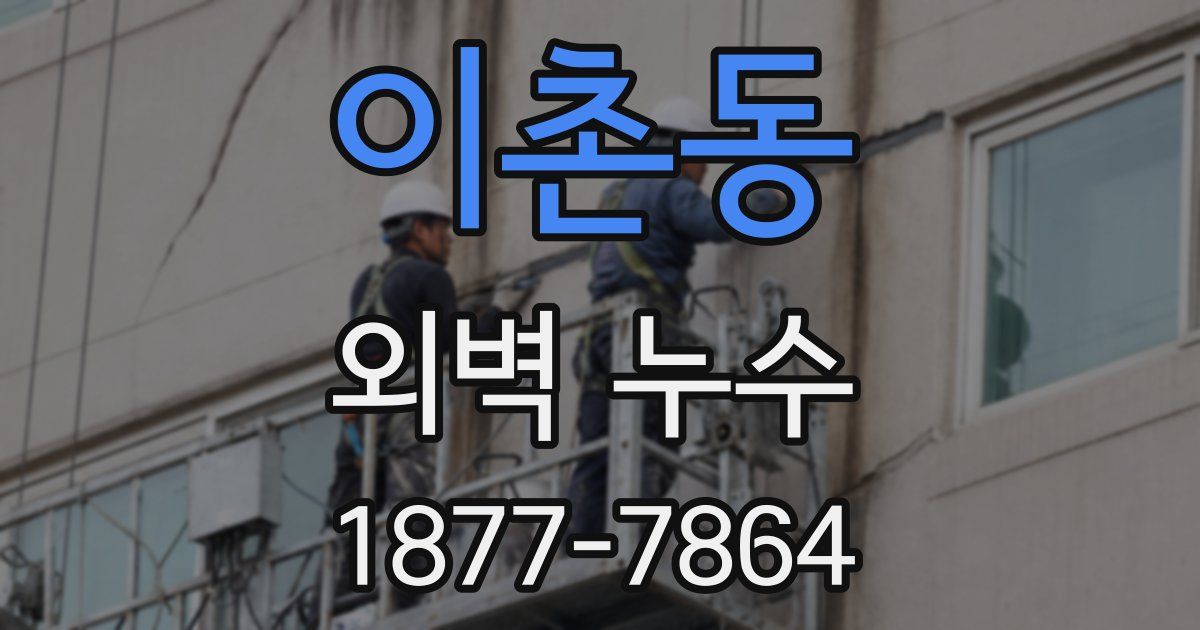 이촌동 외벽 누수