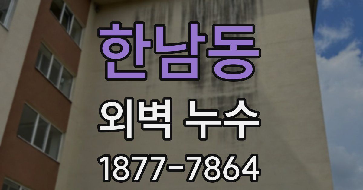 한남동 외벽 누수