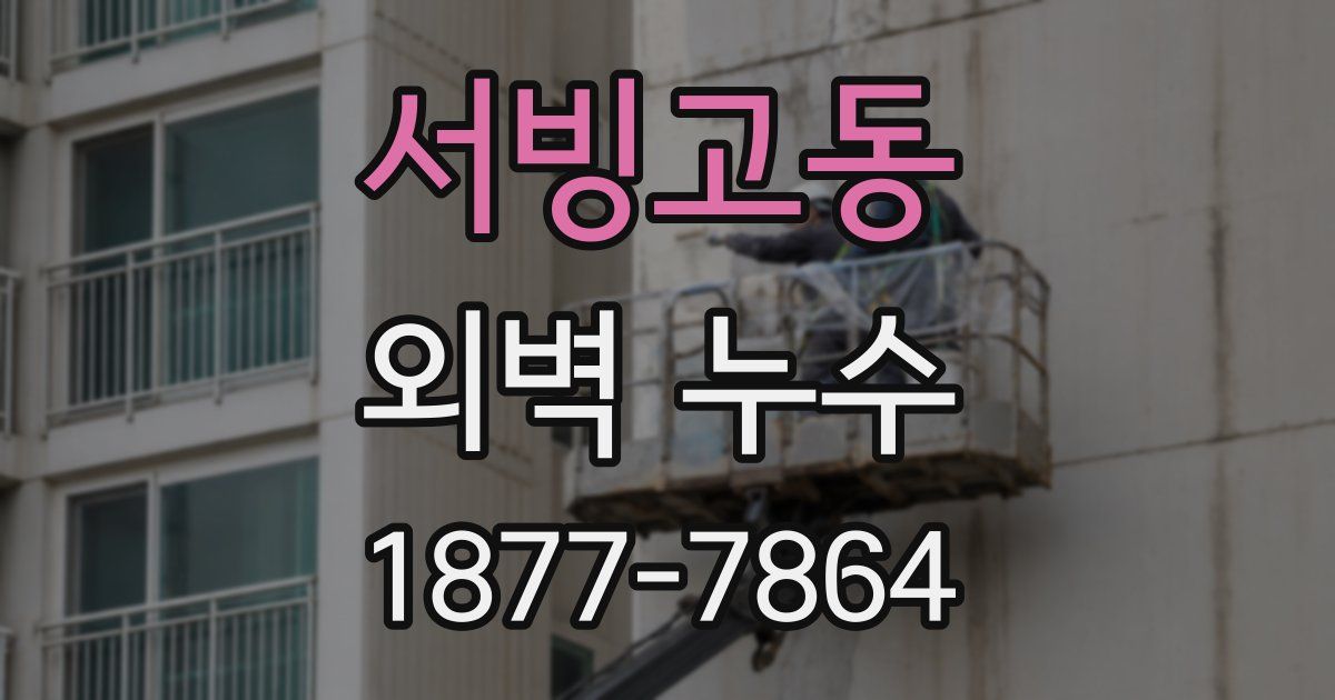 서빙고동 외벽 누수