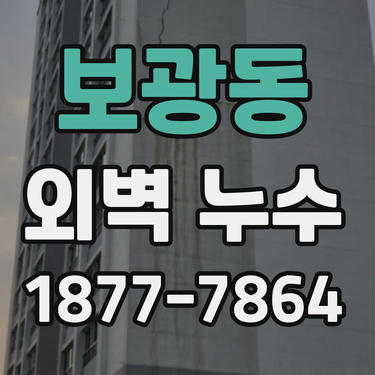 보광동 외벽 누수
