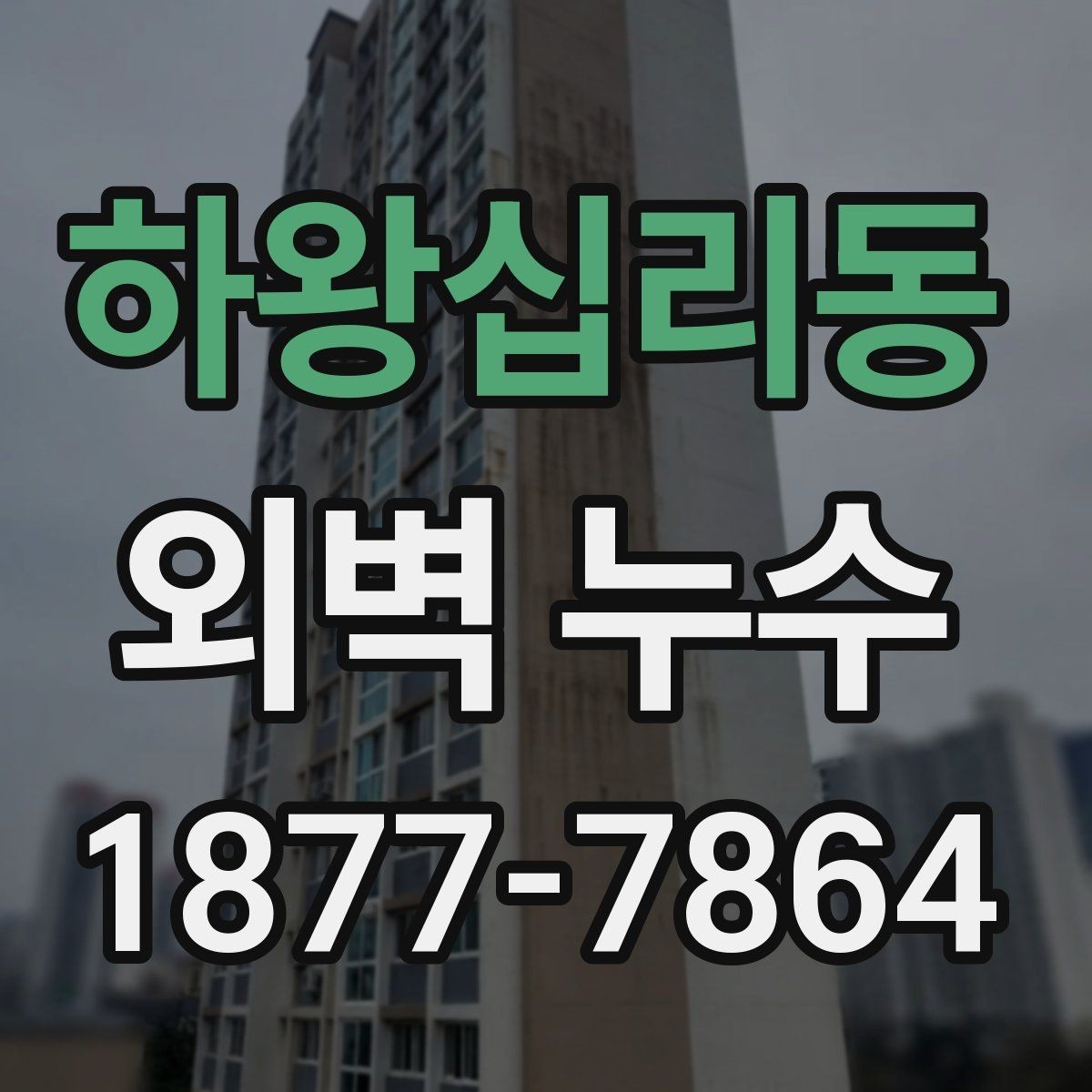 하왕십리동 외벽 누수 피해가 커지기 전 점검해야 할 곳