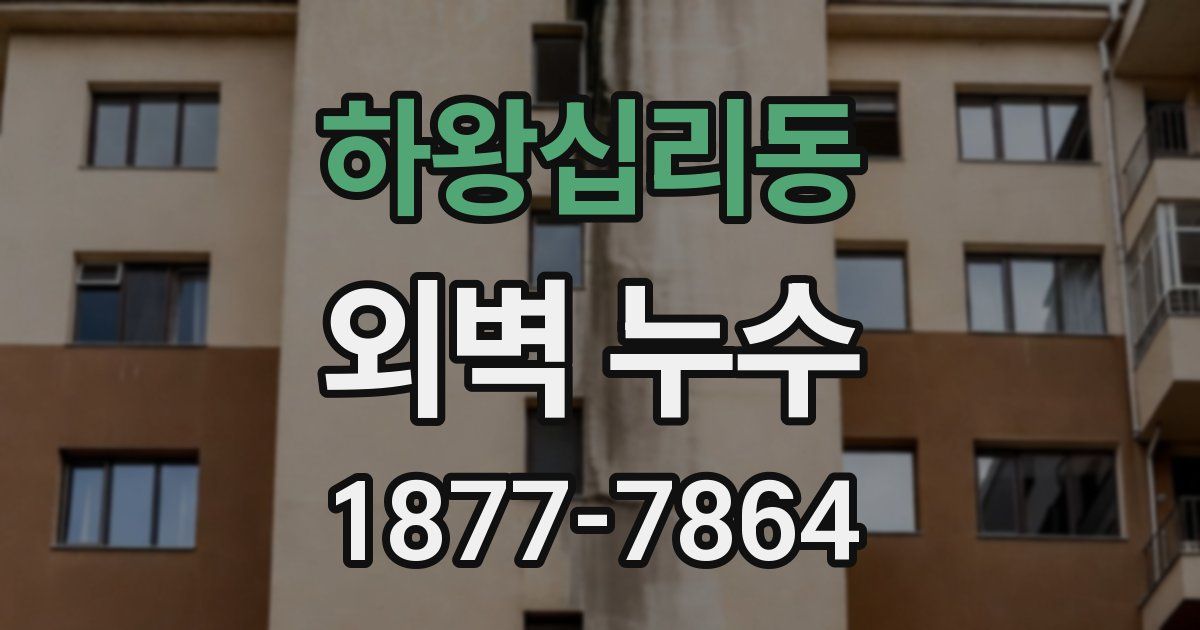 하왕십리동 외벽 누수
