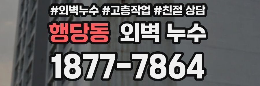 행당동 외벽 누수