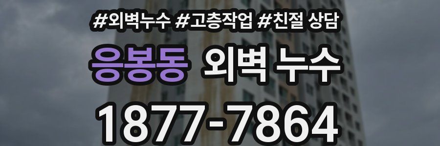 응봉동 외벽 누수