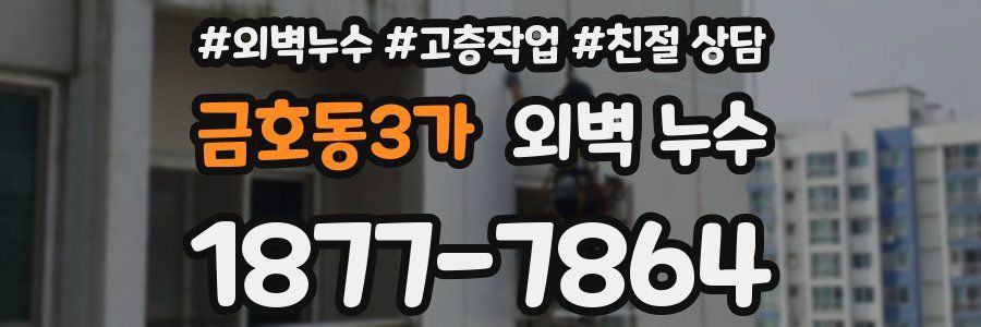 금호동3가 외벽 누수