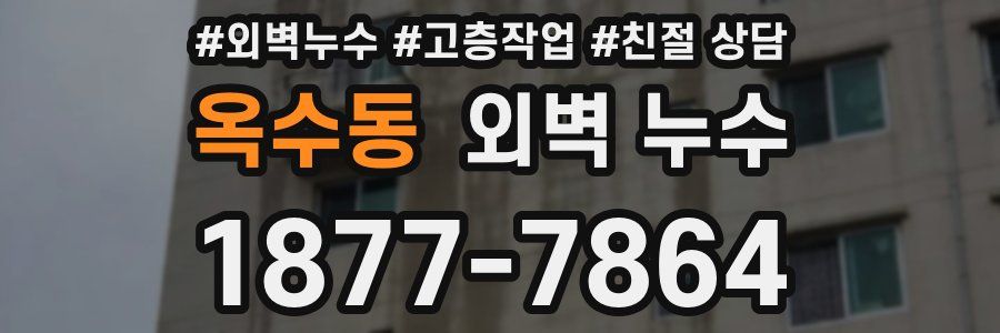 옥수동 외벽 누수