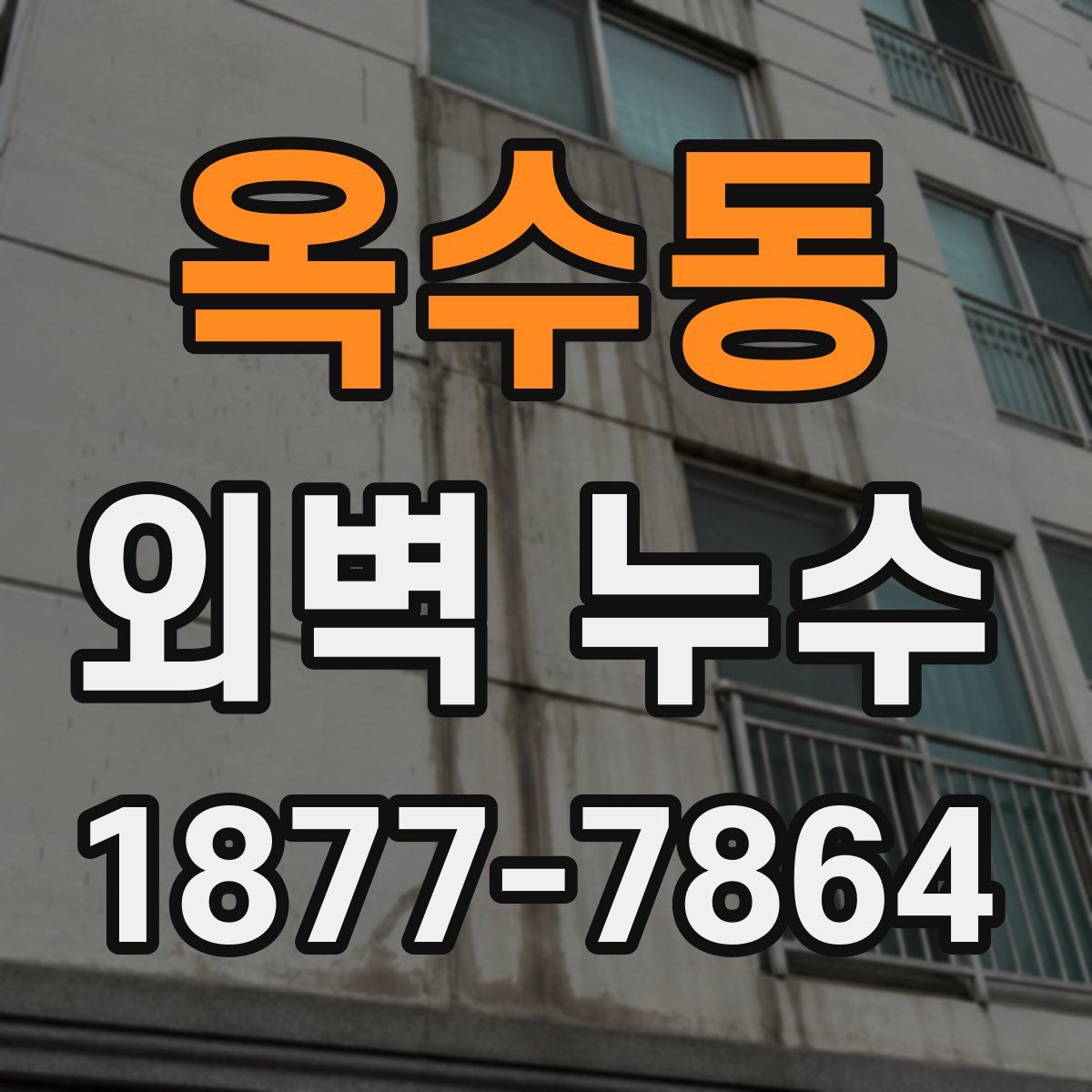 옥수동 외벽 누수