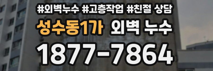 성수동1가 외벽 누수