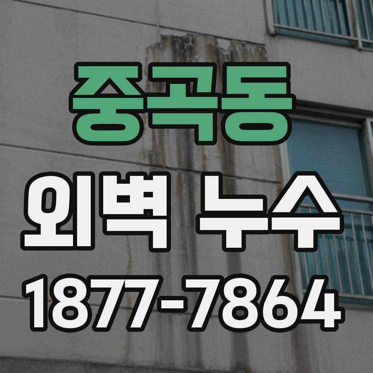 중곡동 외벽 누수