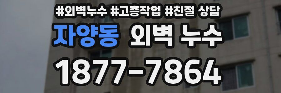 자양동 외벽 누수