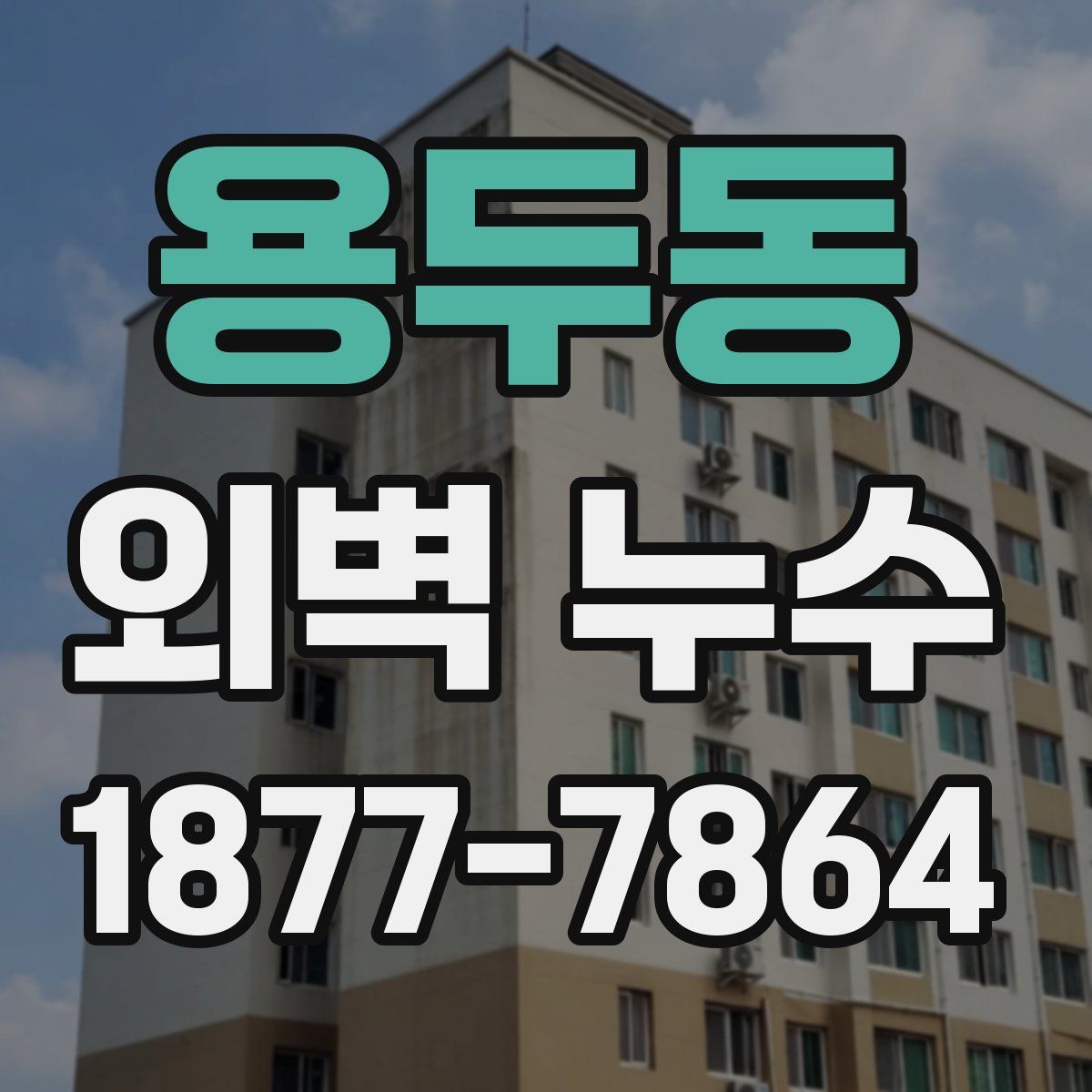 용두동 외벽 누수