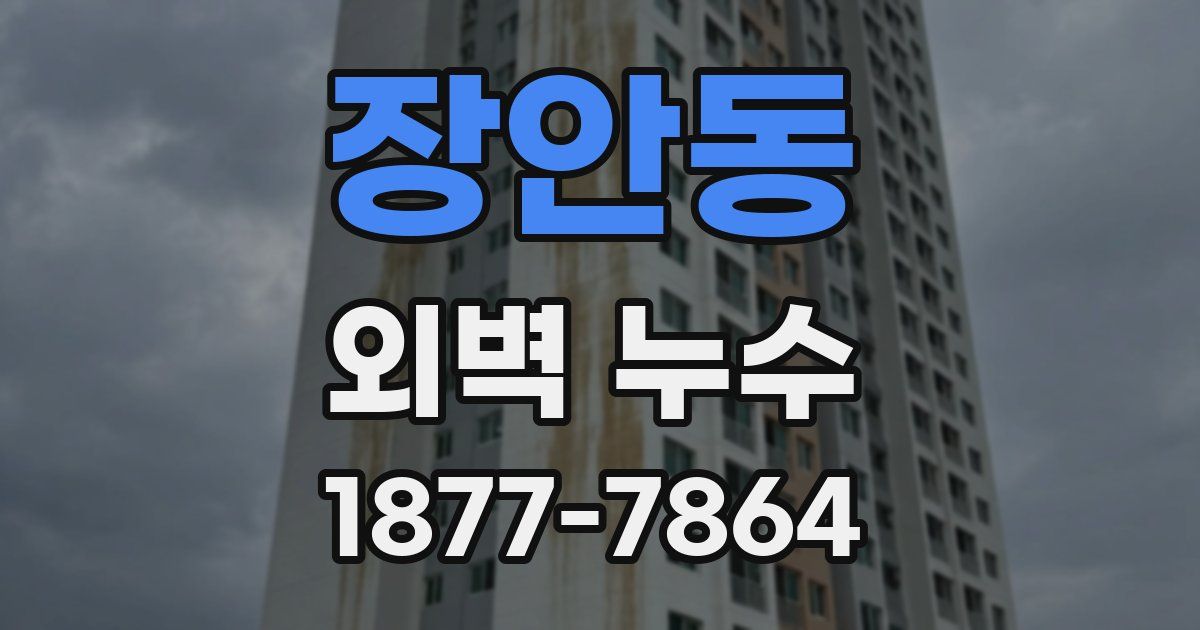 장안동 외벽 누수