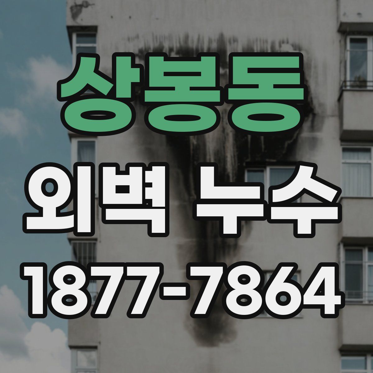 상봉동 외벽 누수
