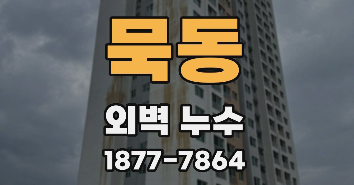 묵동 외벽 누수