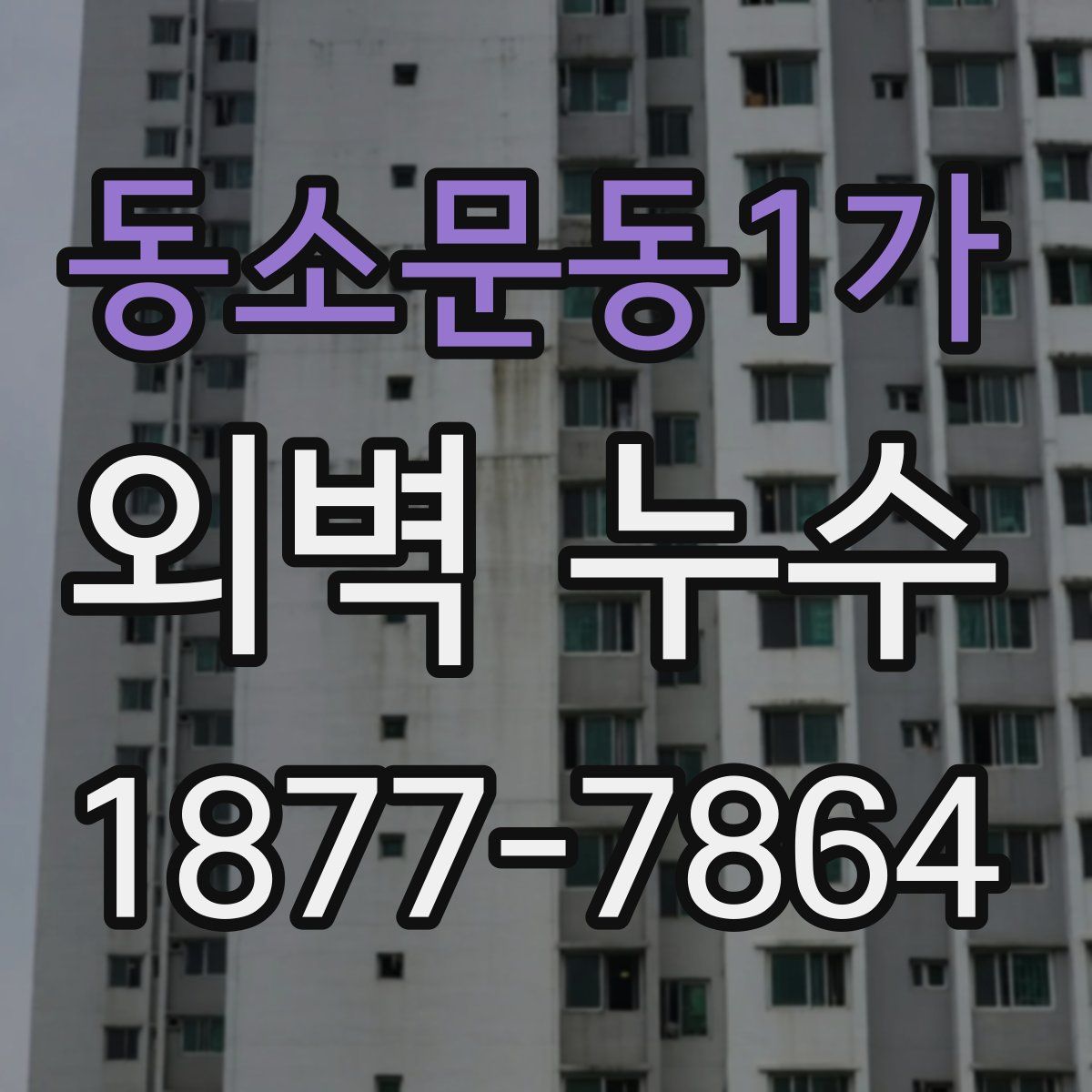 동소문동1가 외벽 누수