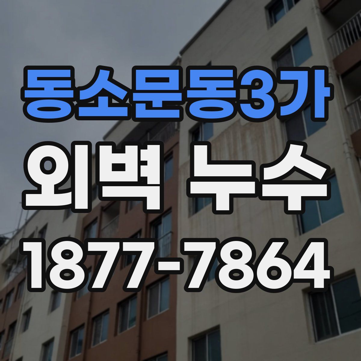동소문동3가 외벽 누수