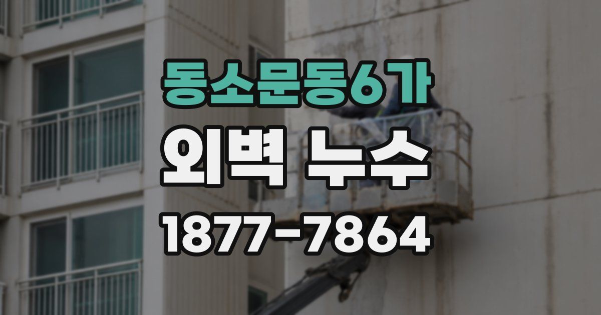 동소문동6가 외벽 누수