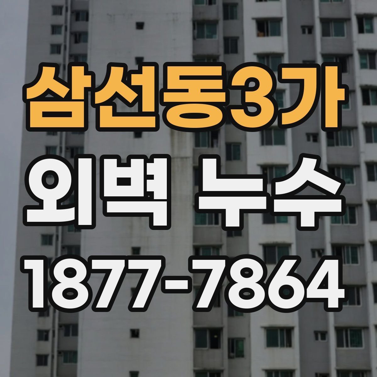 삼선동3가 외벽 누수
