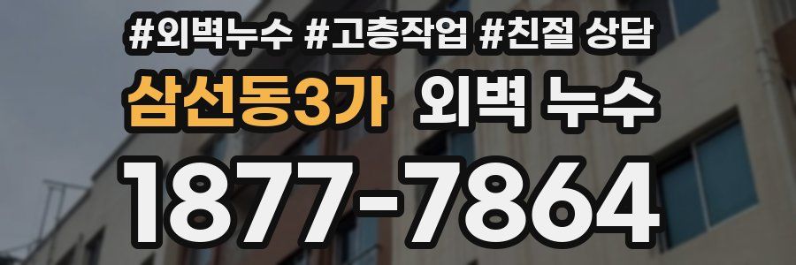 삼선동3가 외벽 누수