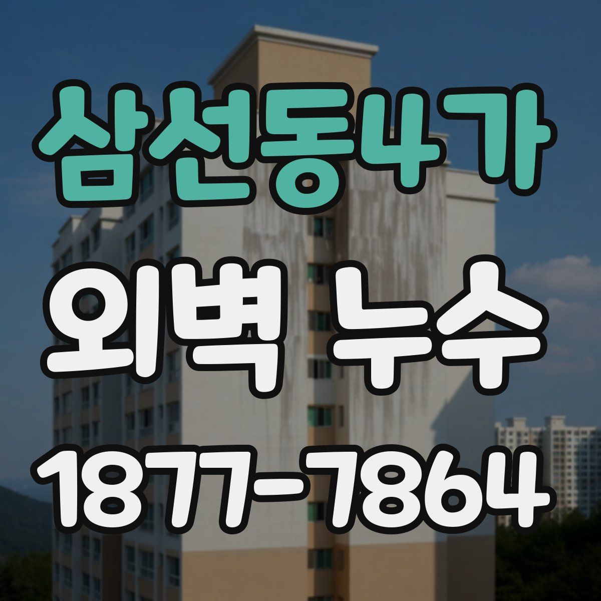 삼선동4가 외벽 누수