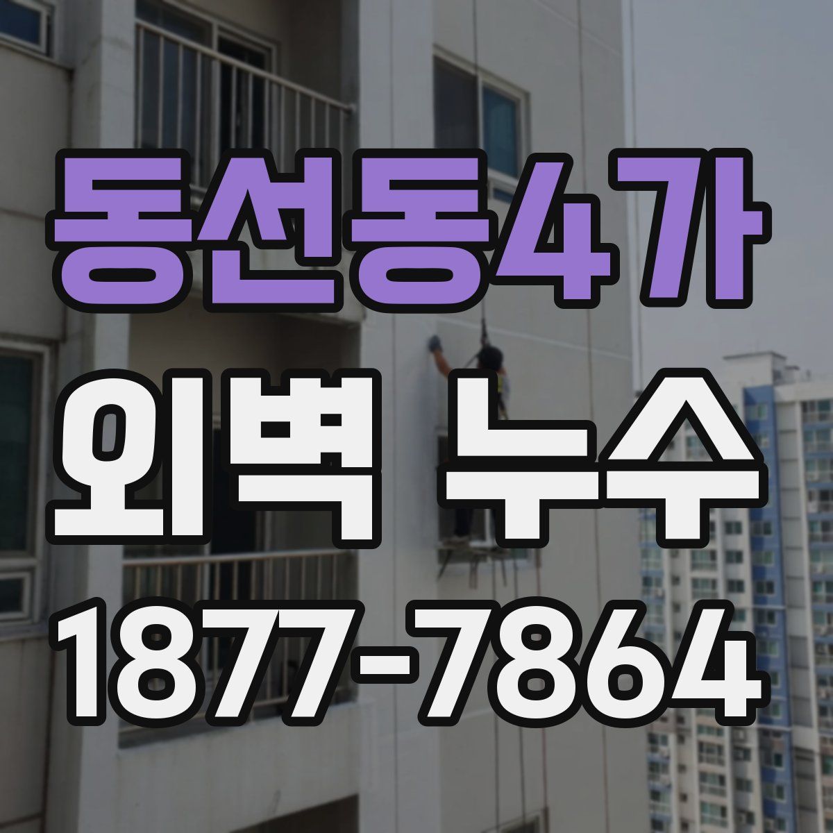 동선동4가 외벽 누수