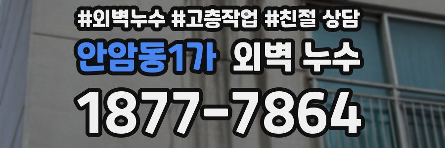 안암동1가 외벽 누수