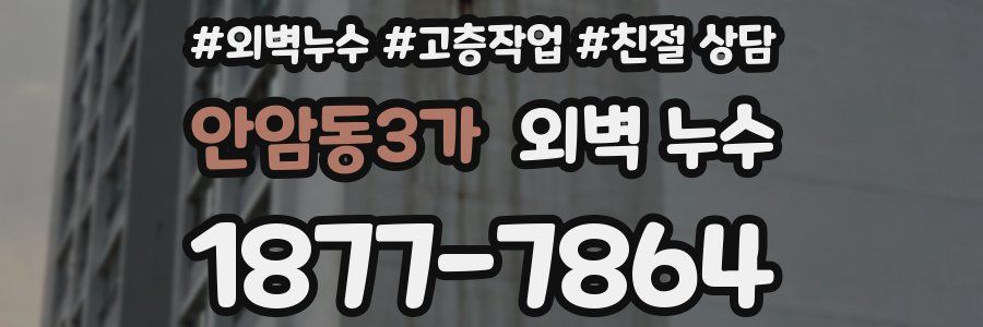 안암동3가 외벽 누수