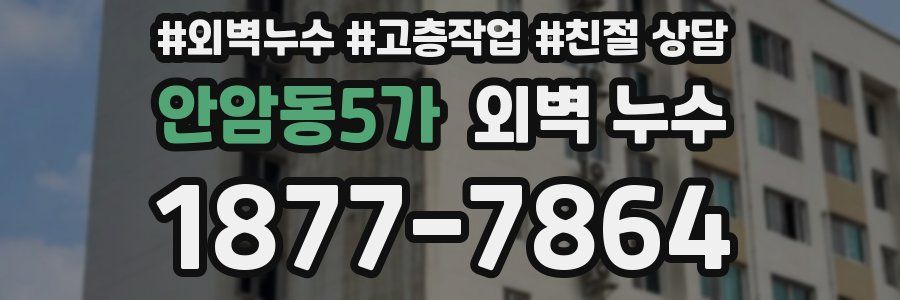 안암동5가 외벽 누수