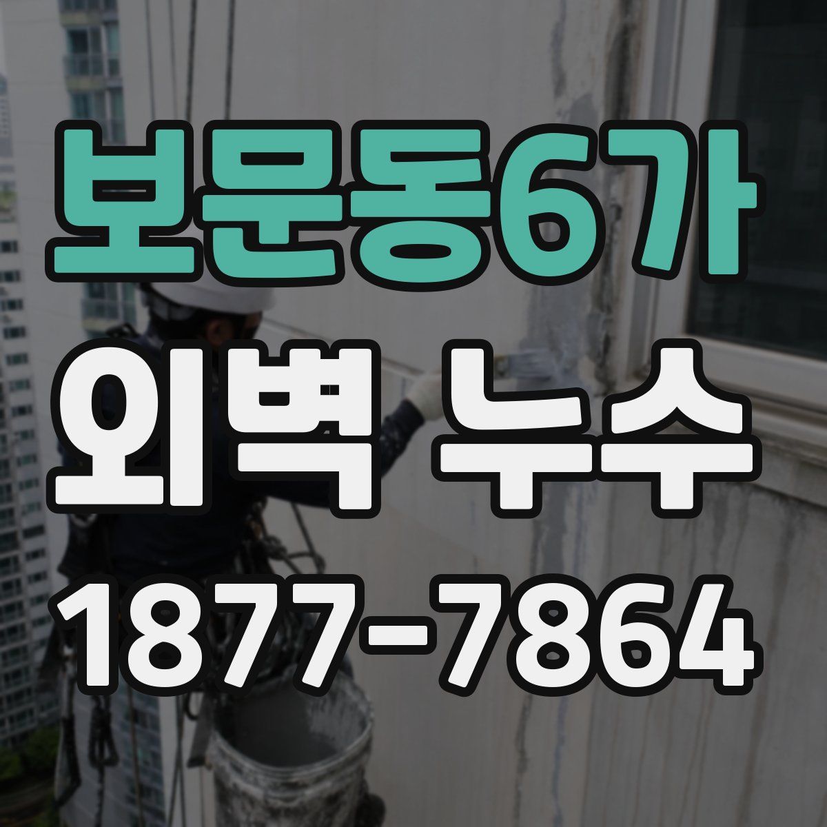 보문동6가 외벽 누수