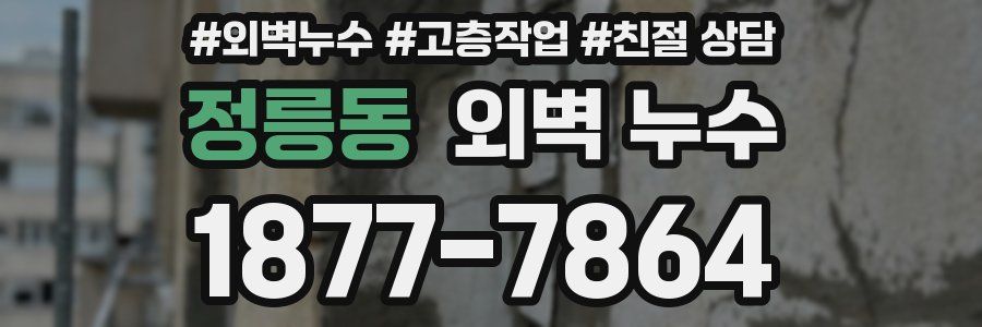 정릉동 외벽 누수
