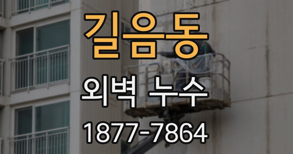 길음동 외벽 누수