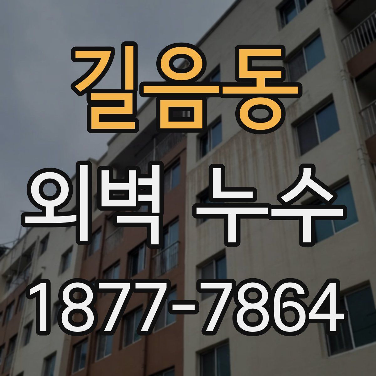 길음동 외벽 누수