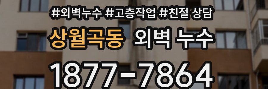 상월곡동 외벽 누수