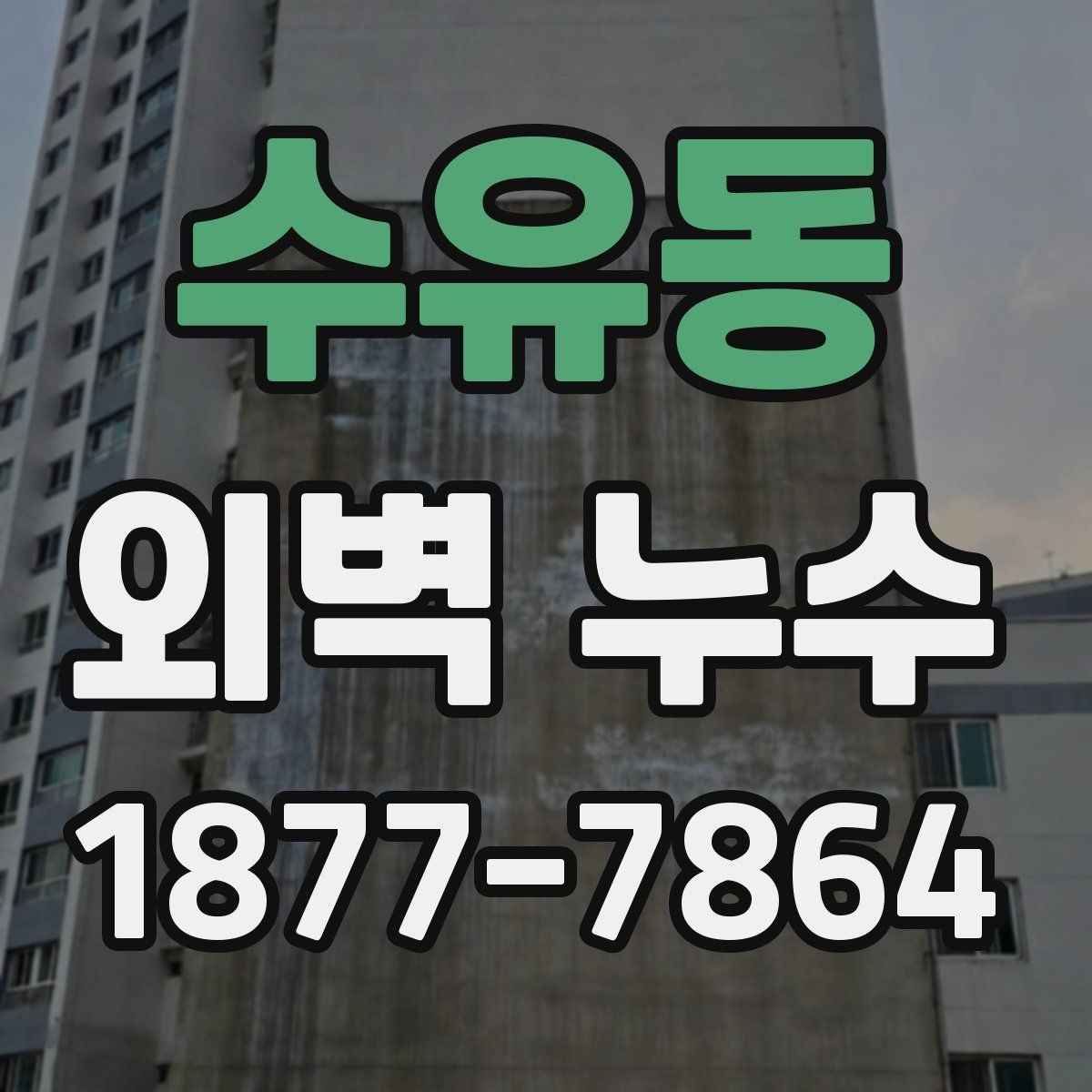 수유동 외벽 누수