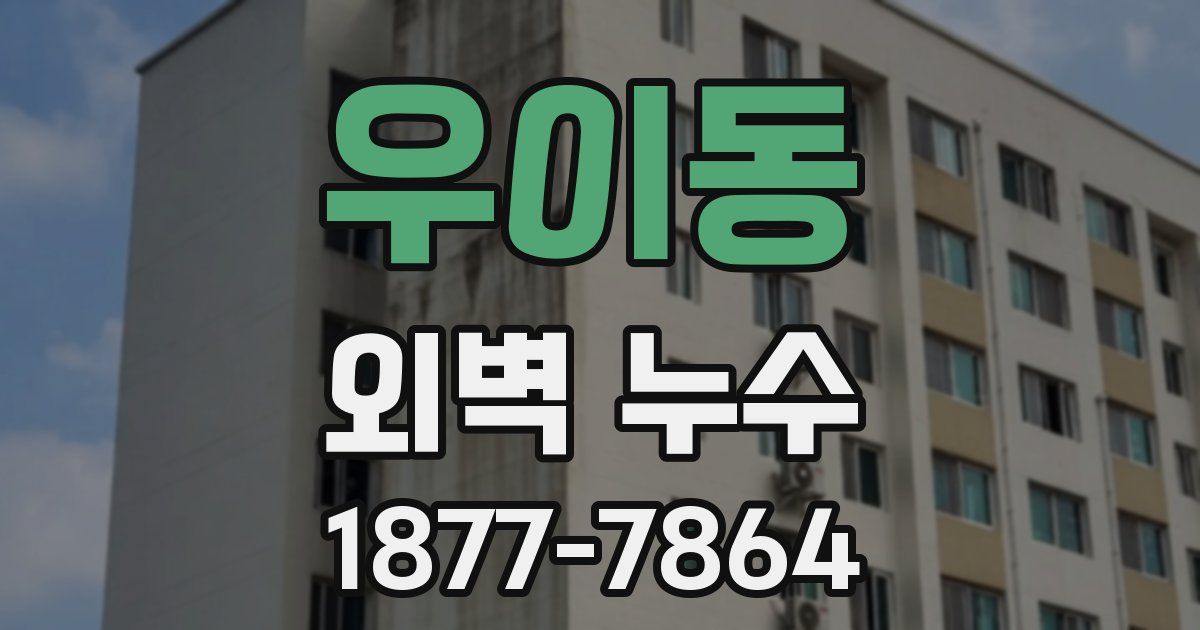 우이동 외벽 누수