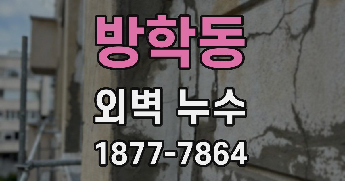 방학동 외벽 누수