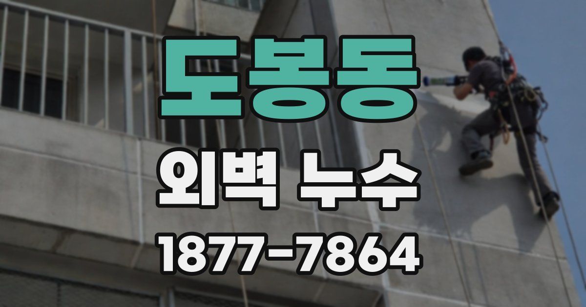 도봉동 외벽 누수