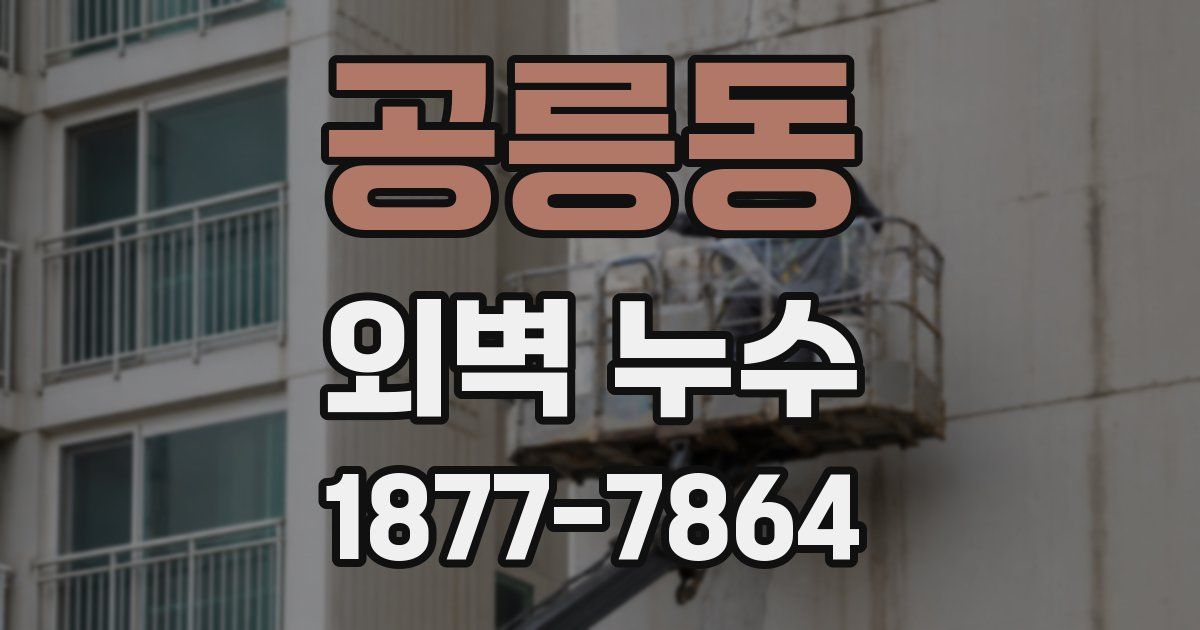 공릉동 외벽 누수